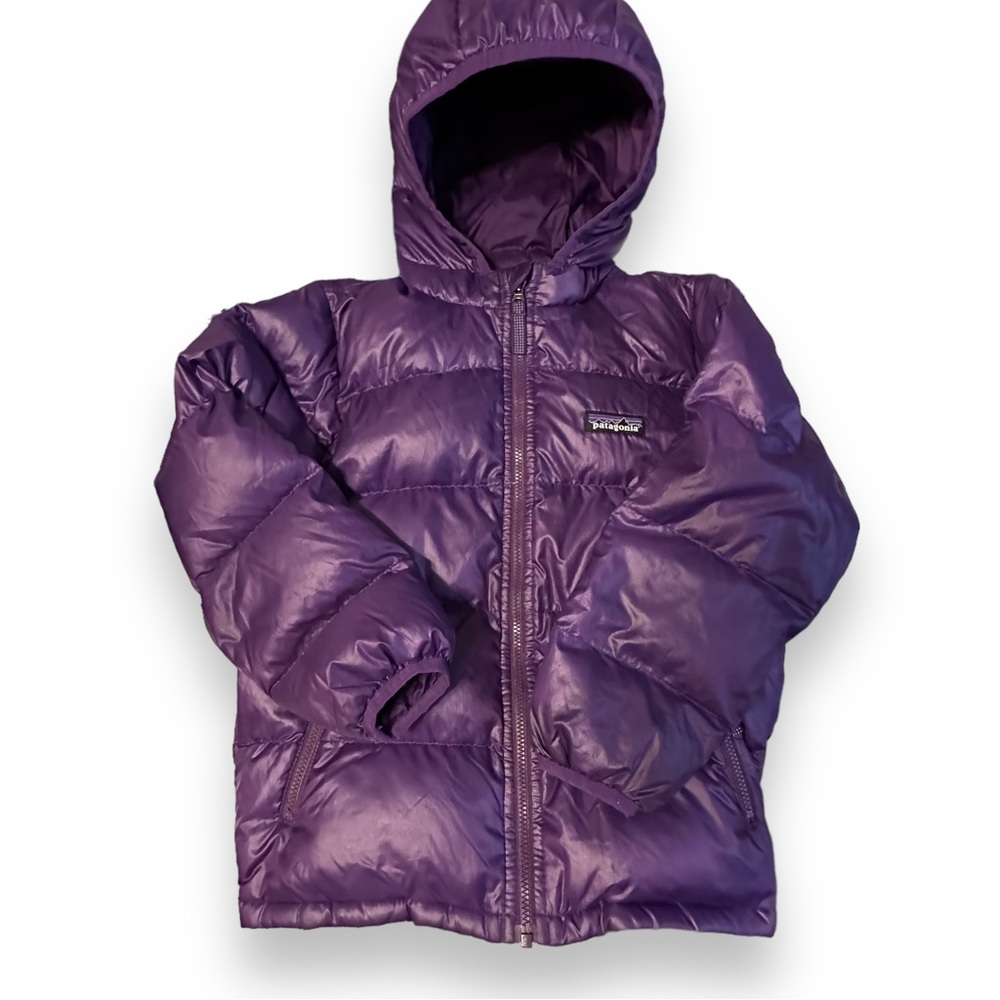 ⛄️ Patagonia Baby Kids Hi-Loft Down Sweater Hoody Size 5 ⛄️